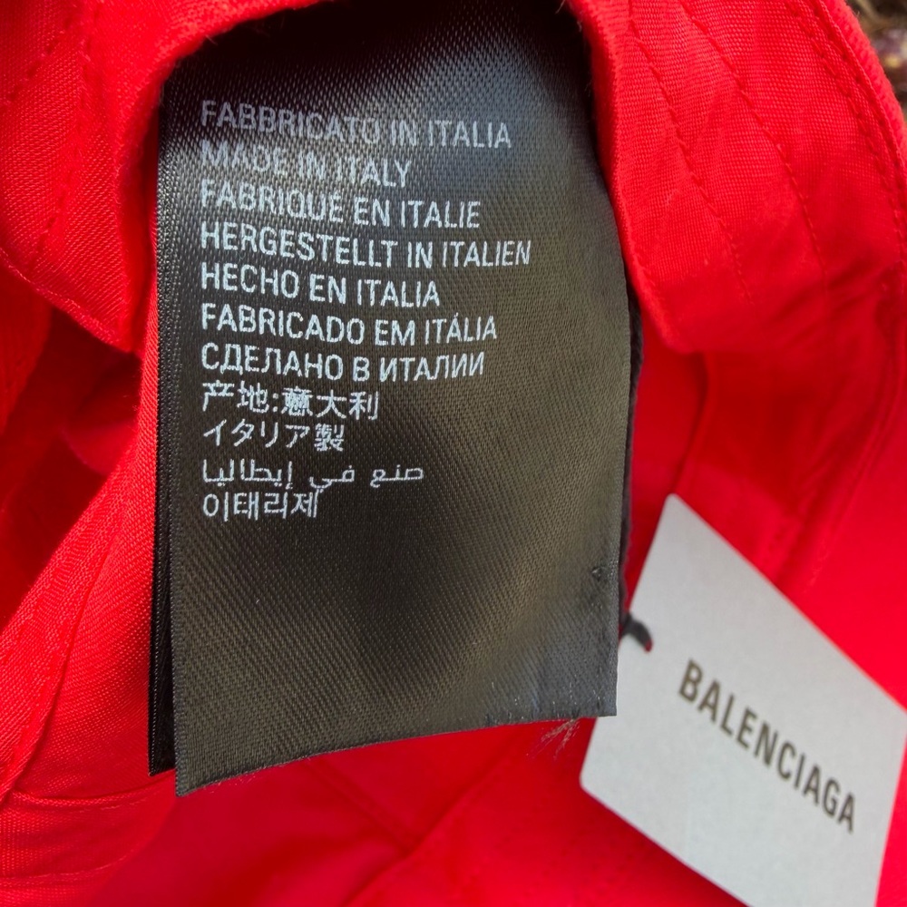 Balenciaga White Baseball Cap PARIS - Picture 6 of 6